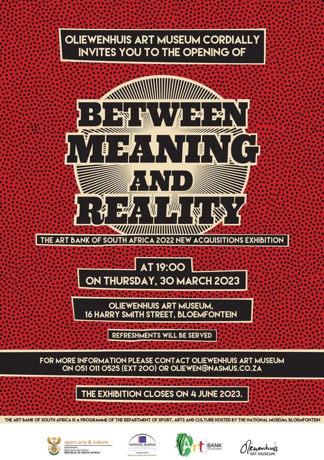 Oliewenhuis Art Museum - Exhibition Opening "Between Meaning and Reality"