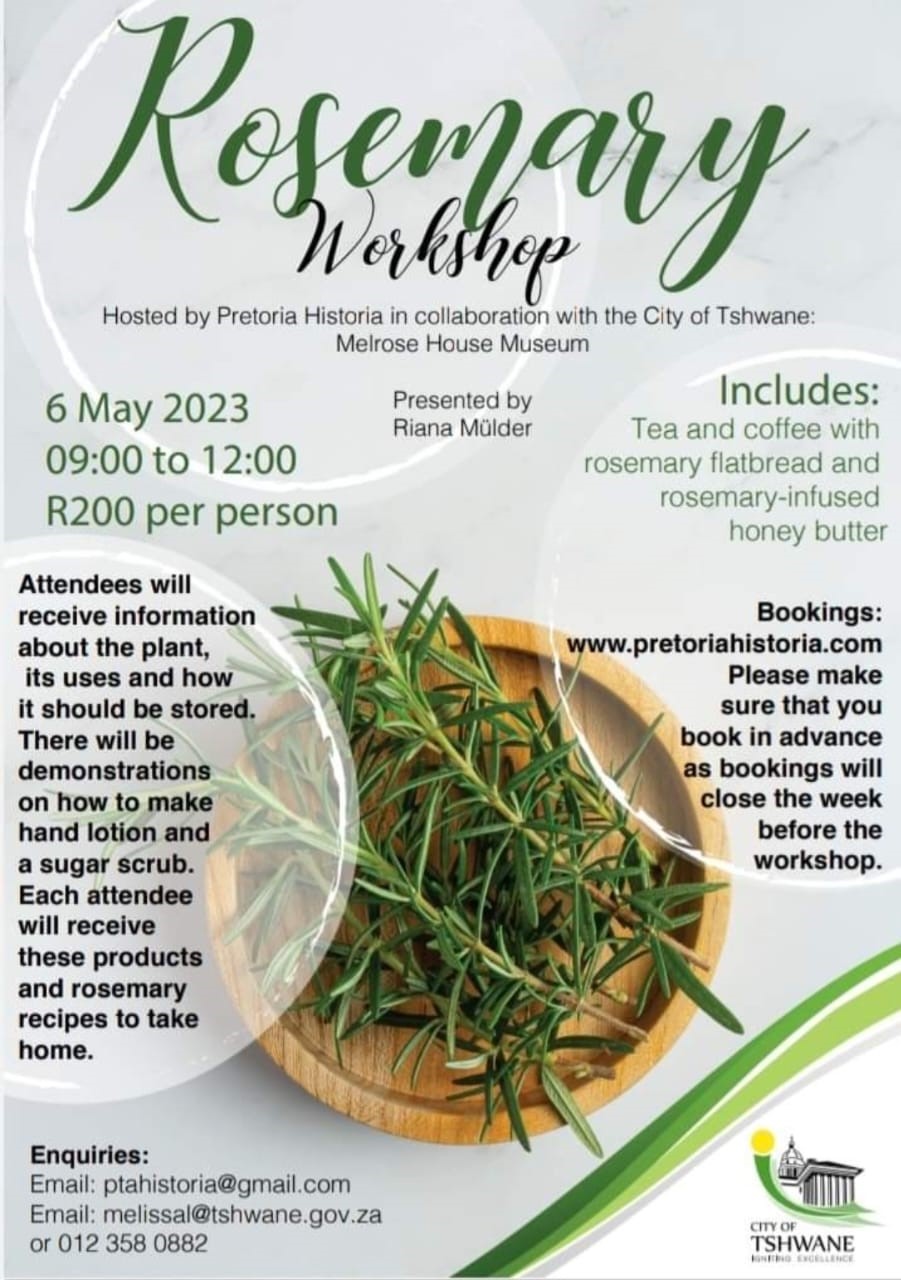 Melrose House Museum - Rosemary Workshop