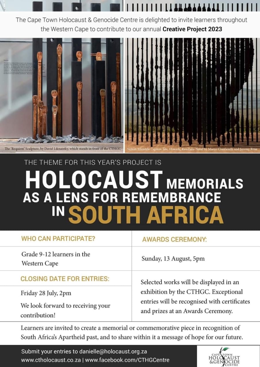Cape Town Holocaust Centre - Creative Projects 2023 Awards Evening