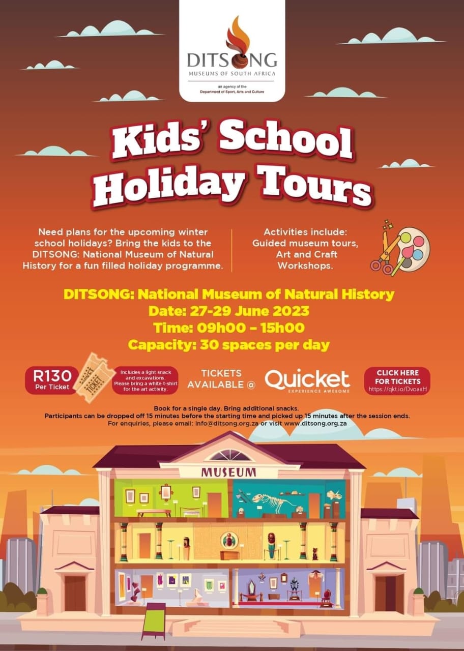 DITSONG National Museum of Natural History - Kids School Holiday Tours